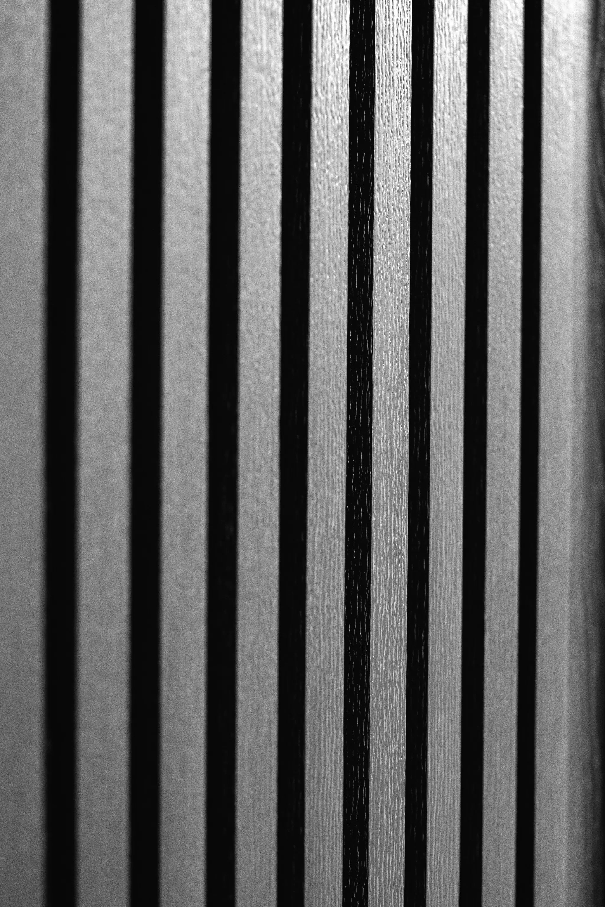 Black Wood Fluted Luxury Entry Door