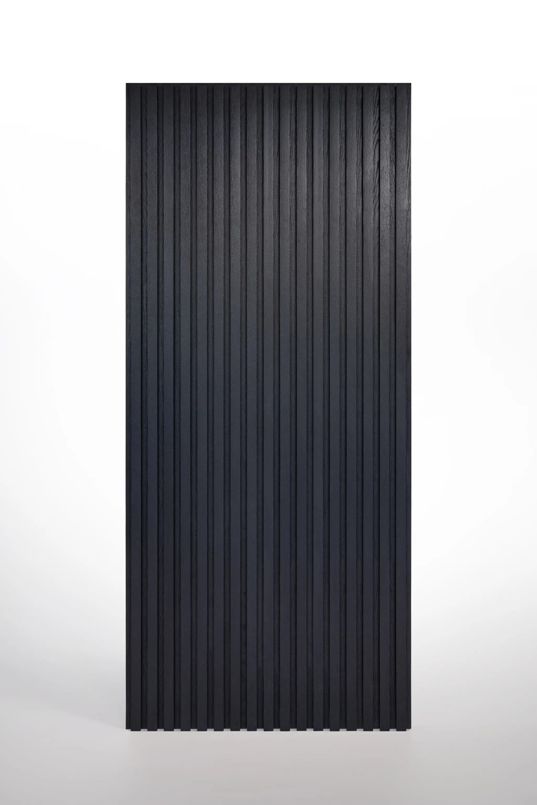 Black Wood Fluted Luxury Entry Door
